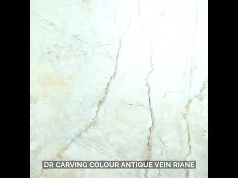 Matte Finish DR Carving Colour Antique Vein Riano Glazed Vitrified Tiles 600x1200 mm