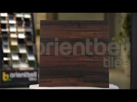 Matte Finish DGVT Chestnut Wood Brown Glazed Vitrified Tiles 600x600 mm