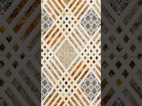 Glossy Finish OHG Criss Cross Beige HL Ceramic tile 300x450 mm