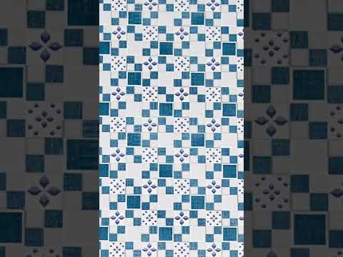 Glossy Finish OHG Multi Mosaic Blue HL Ceramic tile 300x450 mm