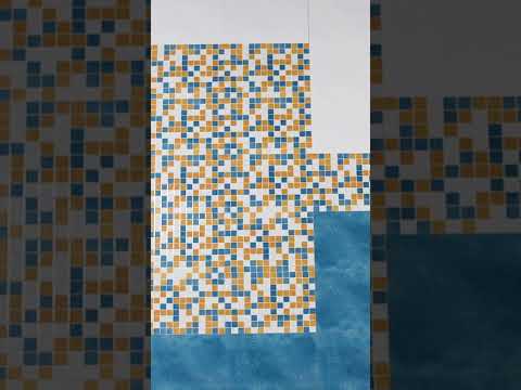 Glossy Finish OHG Checkered Mosaic Blue HL Ceramic tile 300x450 mm