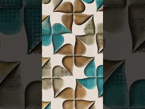 Glossy Finish OHG Pinwheel Multi HL Ceramic tile 300x450 mm