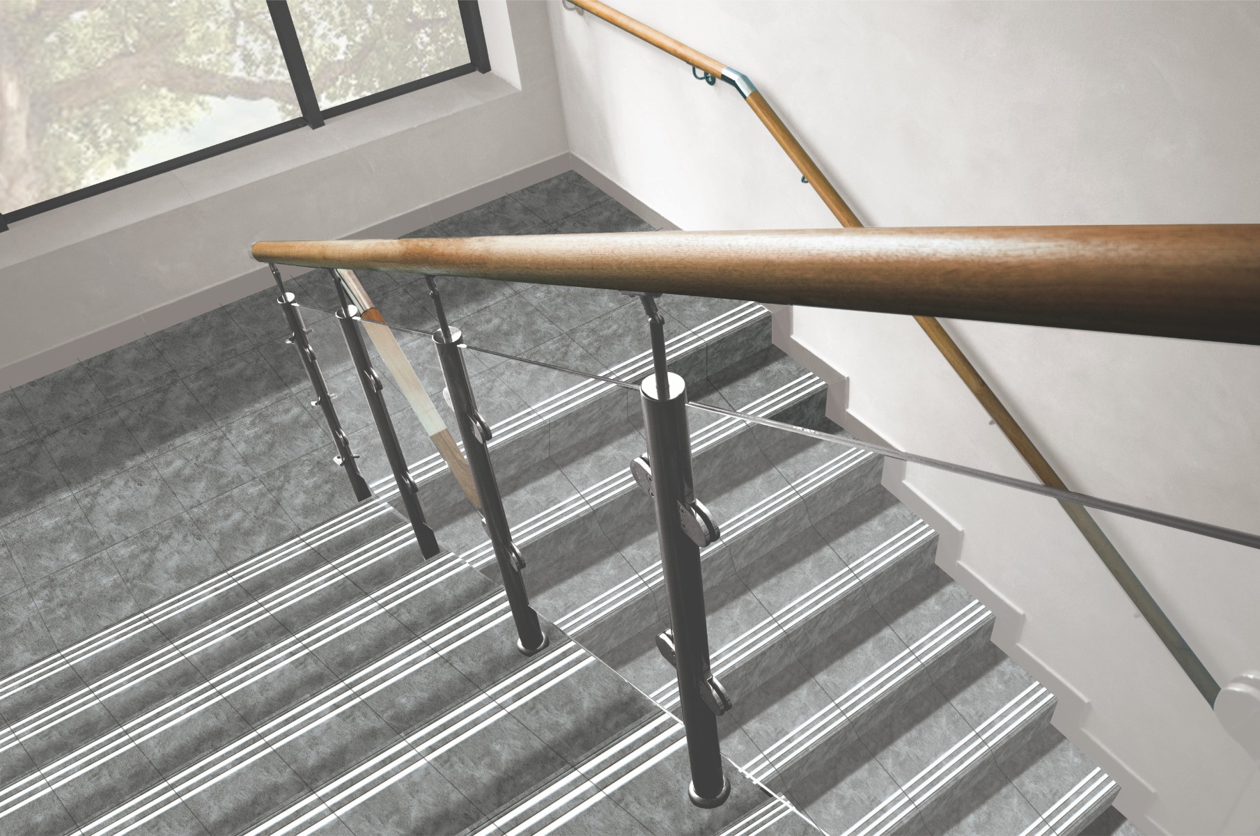 Matte Finish HLP Level Charcoal Grey Ceramic tile 300x300 mm