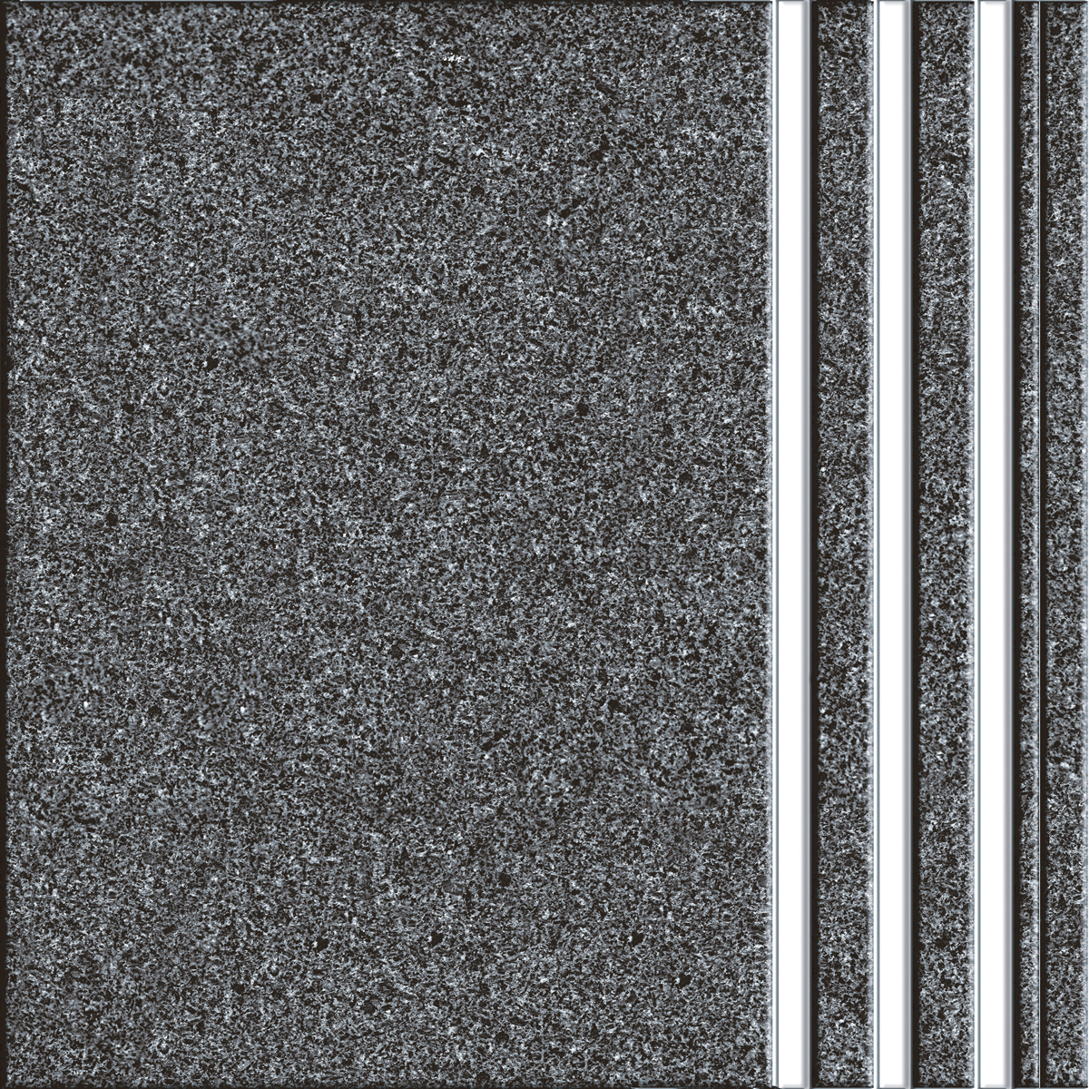 Matte Finish HSP Step Granite Black Ceramic tile 300x300 mm