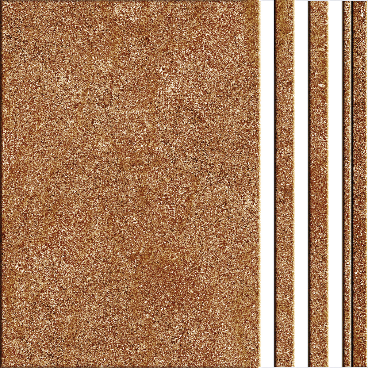 Matte Finish HSP Step Nebula Brown Ceramic tile 300x300 mm
