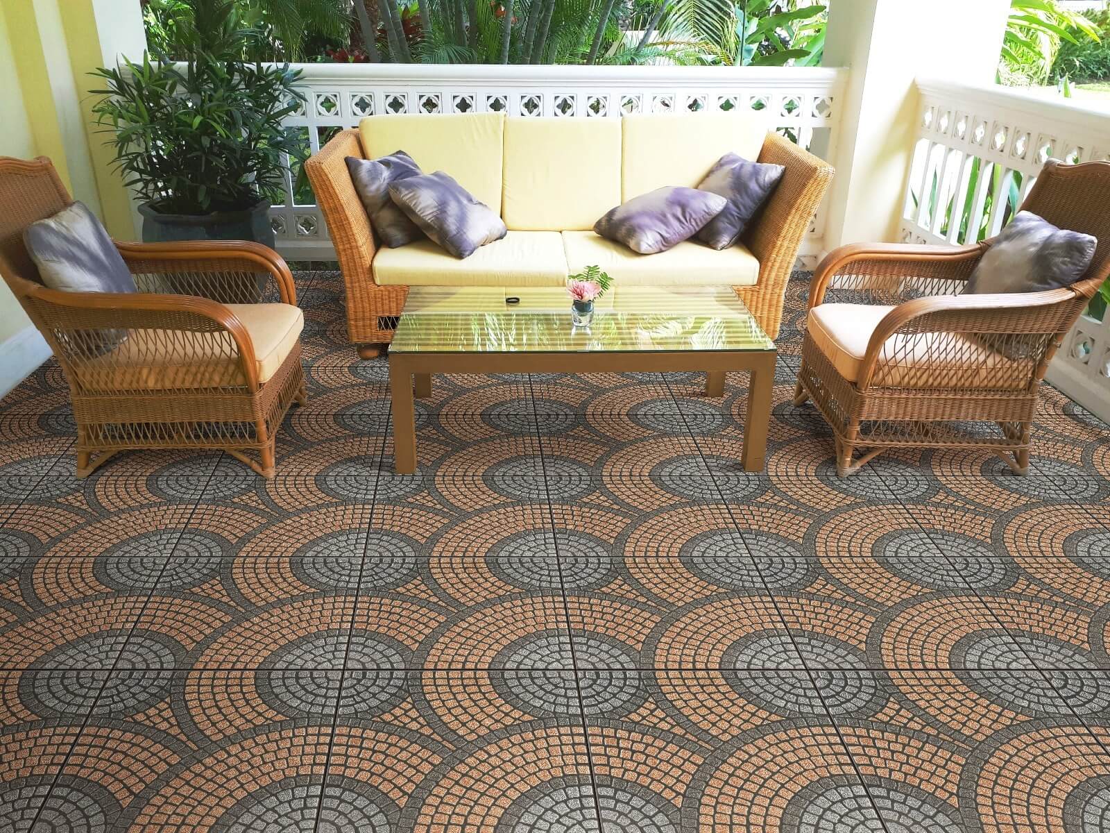 Matte Finish Kaso Multi Pavers tile 300x300 mm
