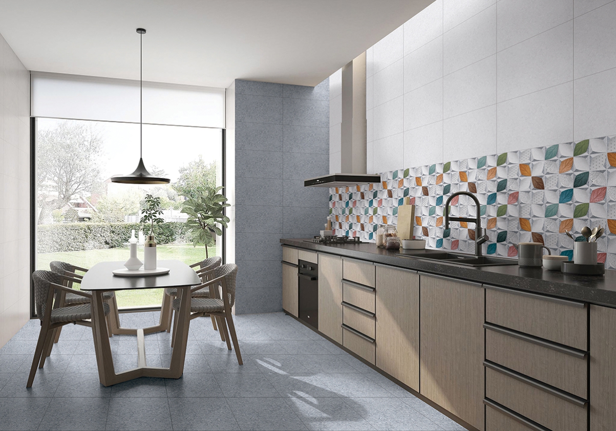 Glossy Finish SBG Tundra Grey LT Ceramic tile 300x450 mm