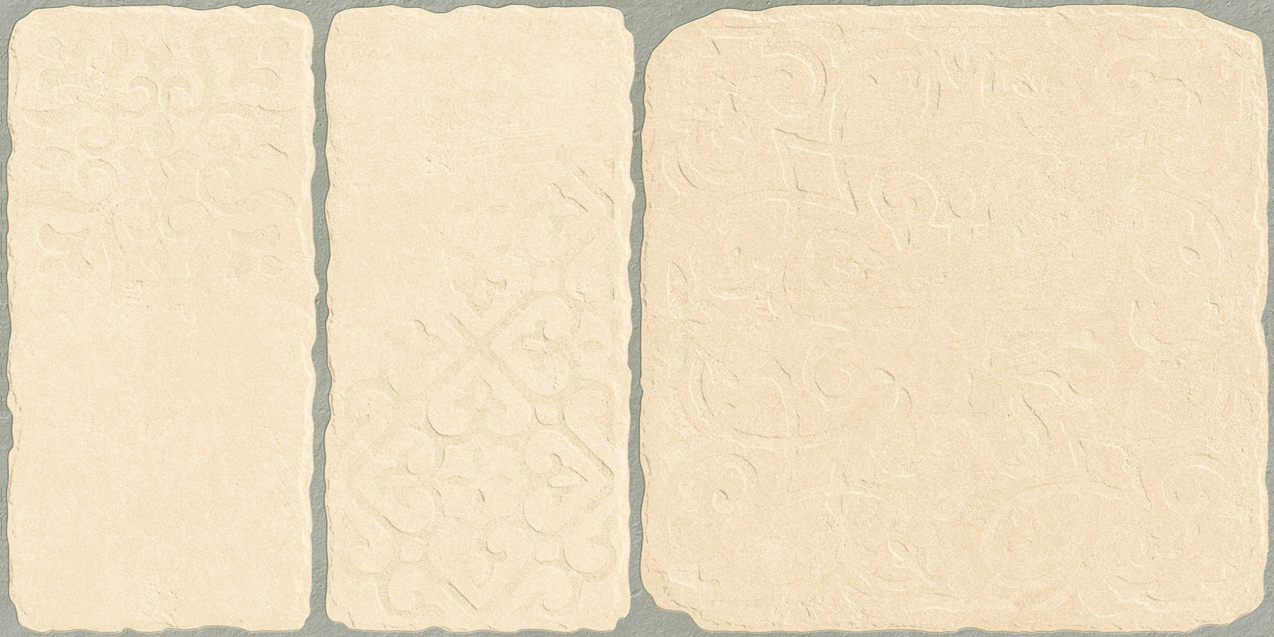 Matte Finish Mandala Universal Heritage Beige Glazed Vitrified Tiles 300x600 mm