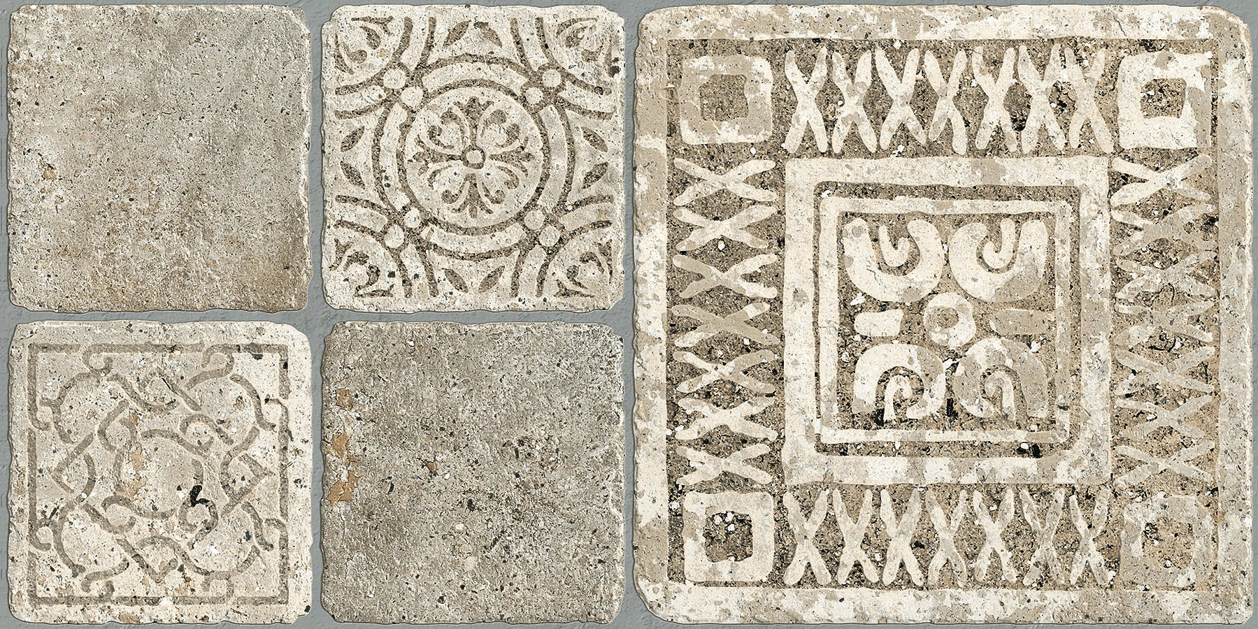 Matte Finish Mandala Universal Heritage Creama Glazed Vitrified Tiles 300x600 mm