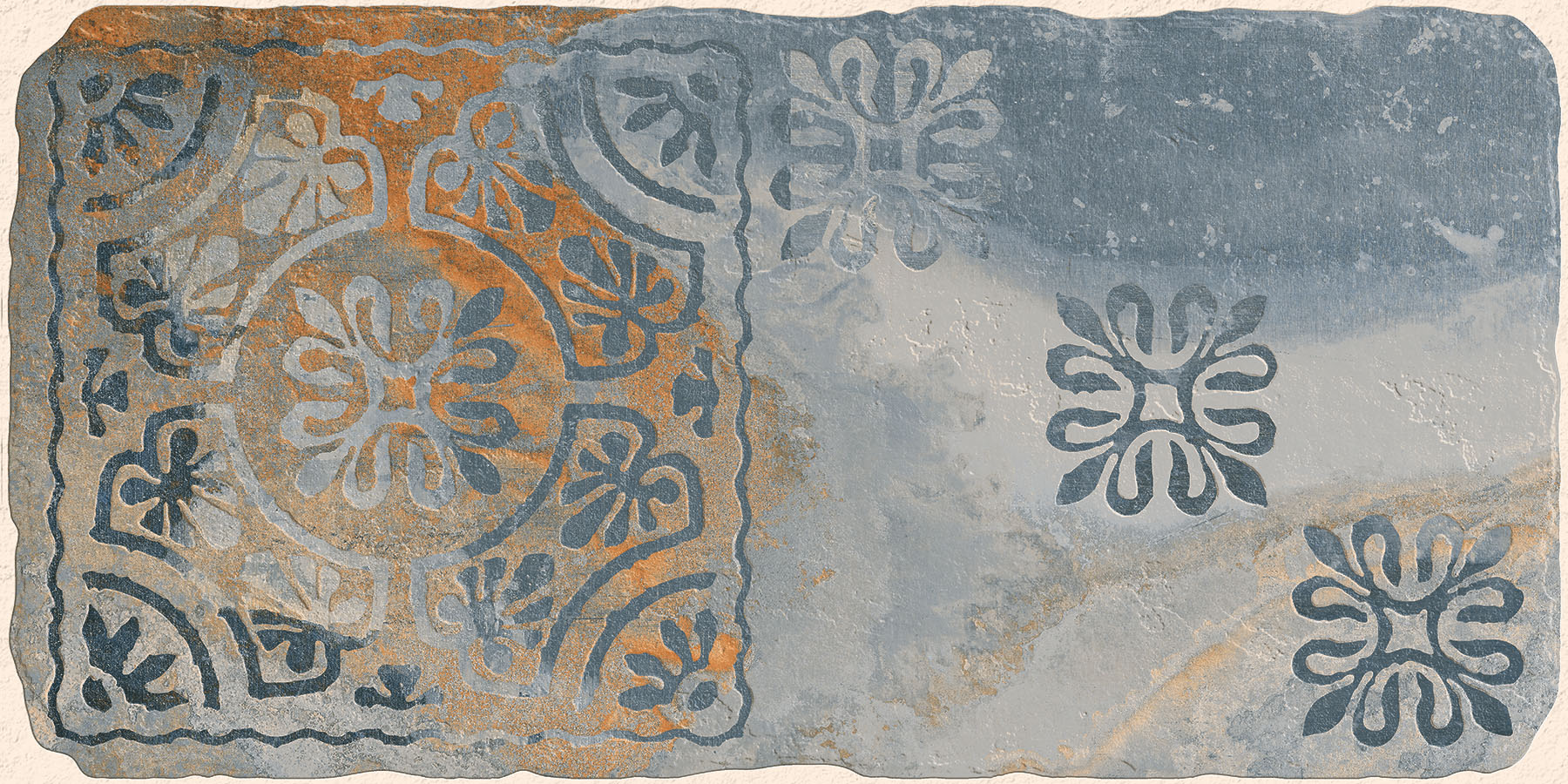 Matte Finish Mandala Universal Heritage Slate Glazed Vitrified Tiles 300x600 mm