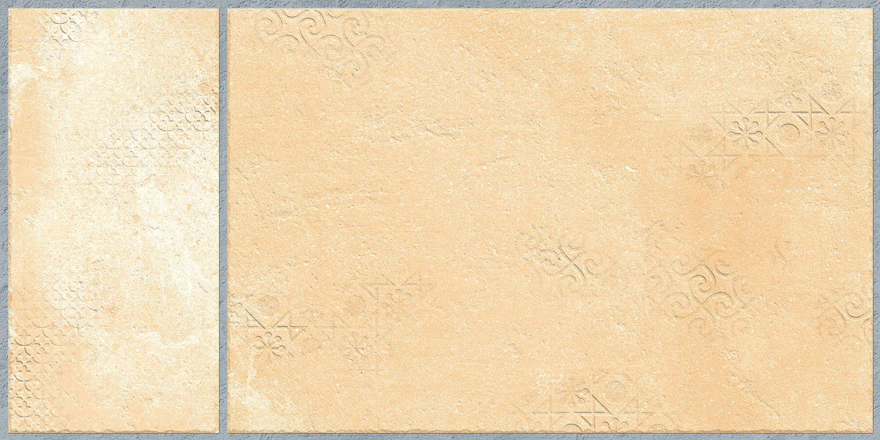 Matte Finish Mandala Universal Rustic Beige Glazed Vitrified Tiles 300x600 mm