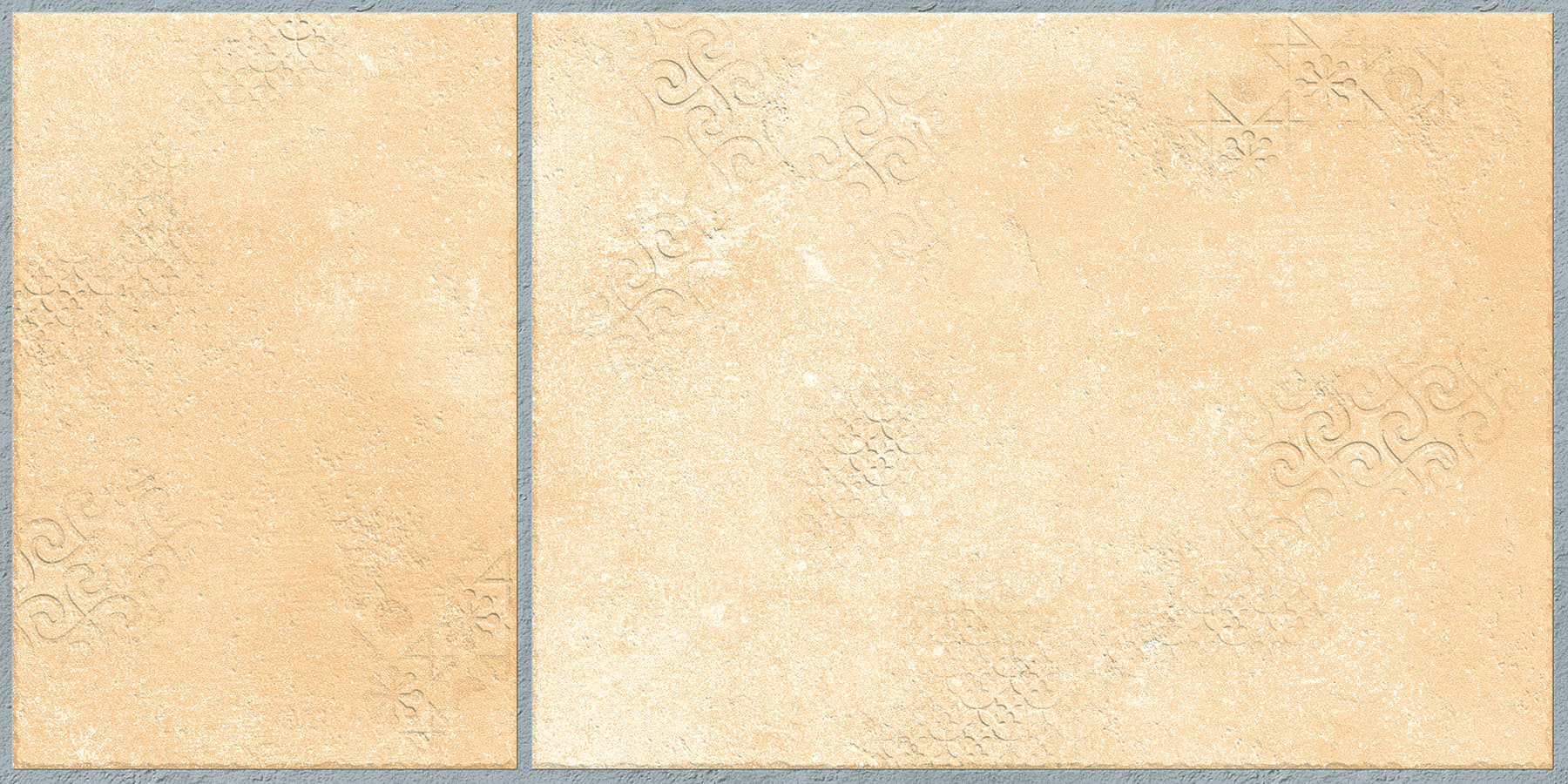 Matte Finish Mandala Universal Rustic Beige Glazed Vitrified Tiles 300x600 mm