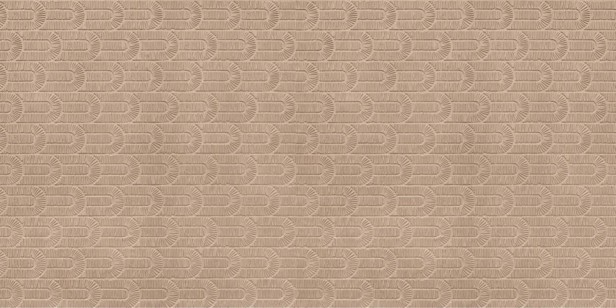 Matte Finish Mushroom Sunrise Arch Flexi false tile 600x1200 mm