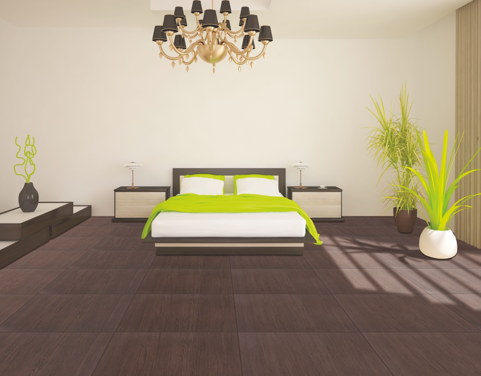 Matte Finish ODF Burma Teak Wenge FT Ceramic tile 600x600 mm