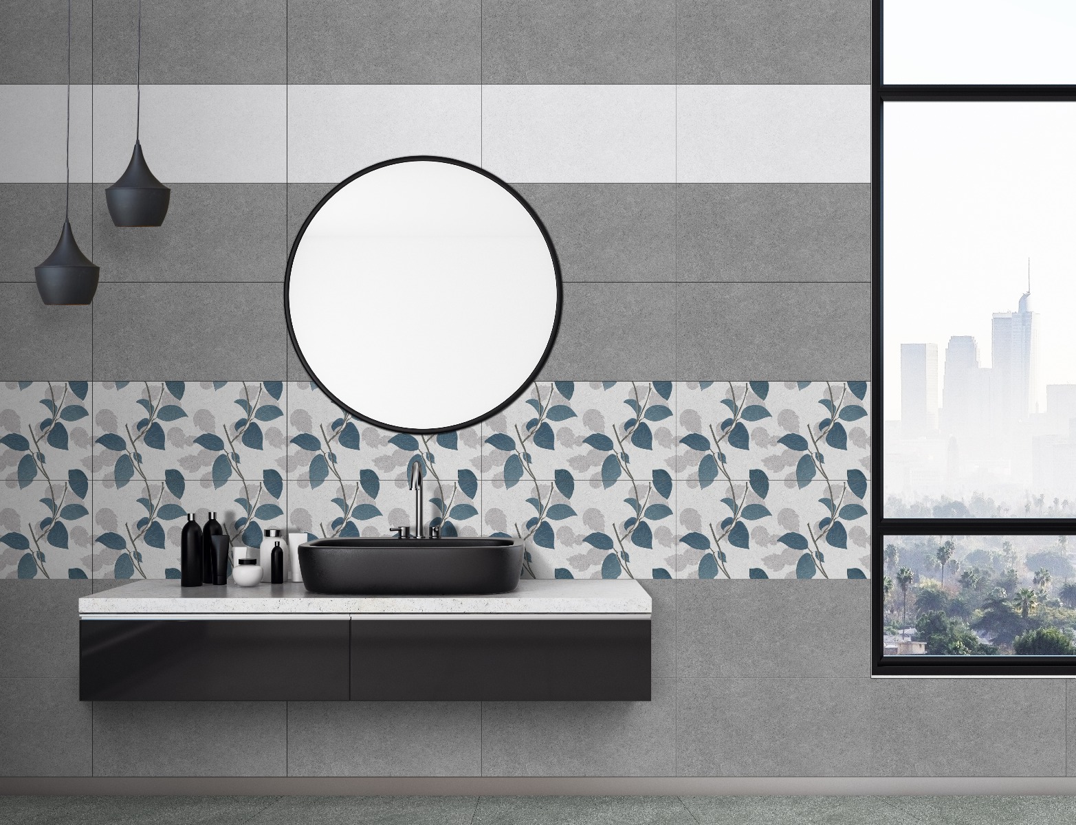 Matte Finish ODH NU Amelia Decor HL Ceramic tile 300x600 mm