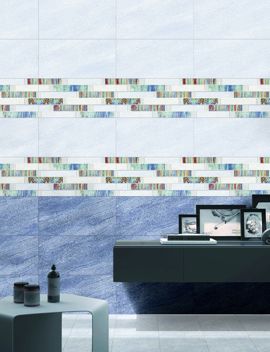 Glossy Finish ODG Bohmia Gris LT Ceramic tile 300x600 mm