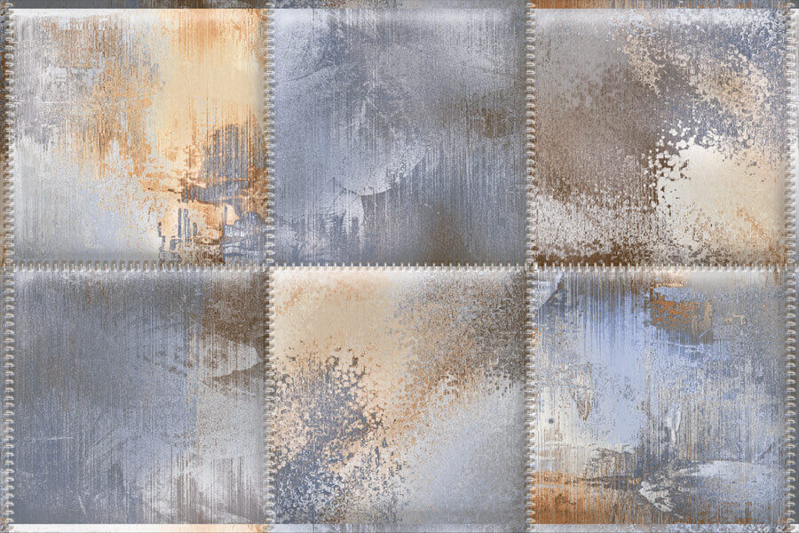 Glossy Finish ODG Breccia Aqua DK Ceramic tile 300x450 mm