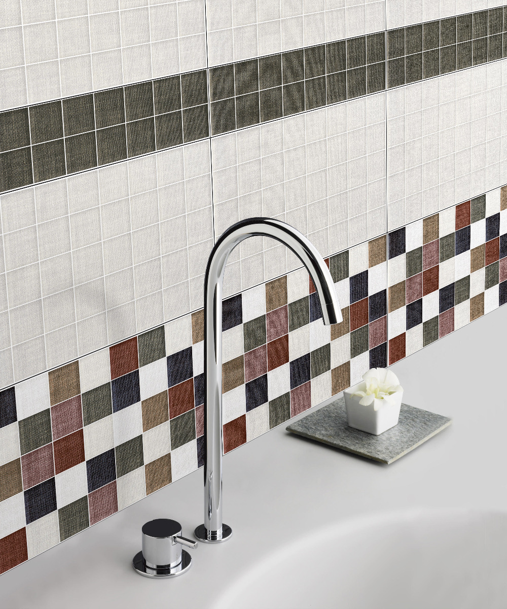 Glossy Finish ODG City Khaki DK Ceramic tile 300x450 mm