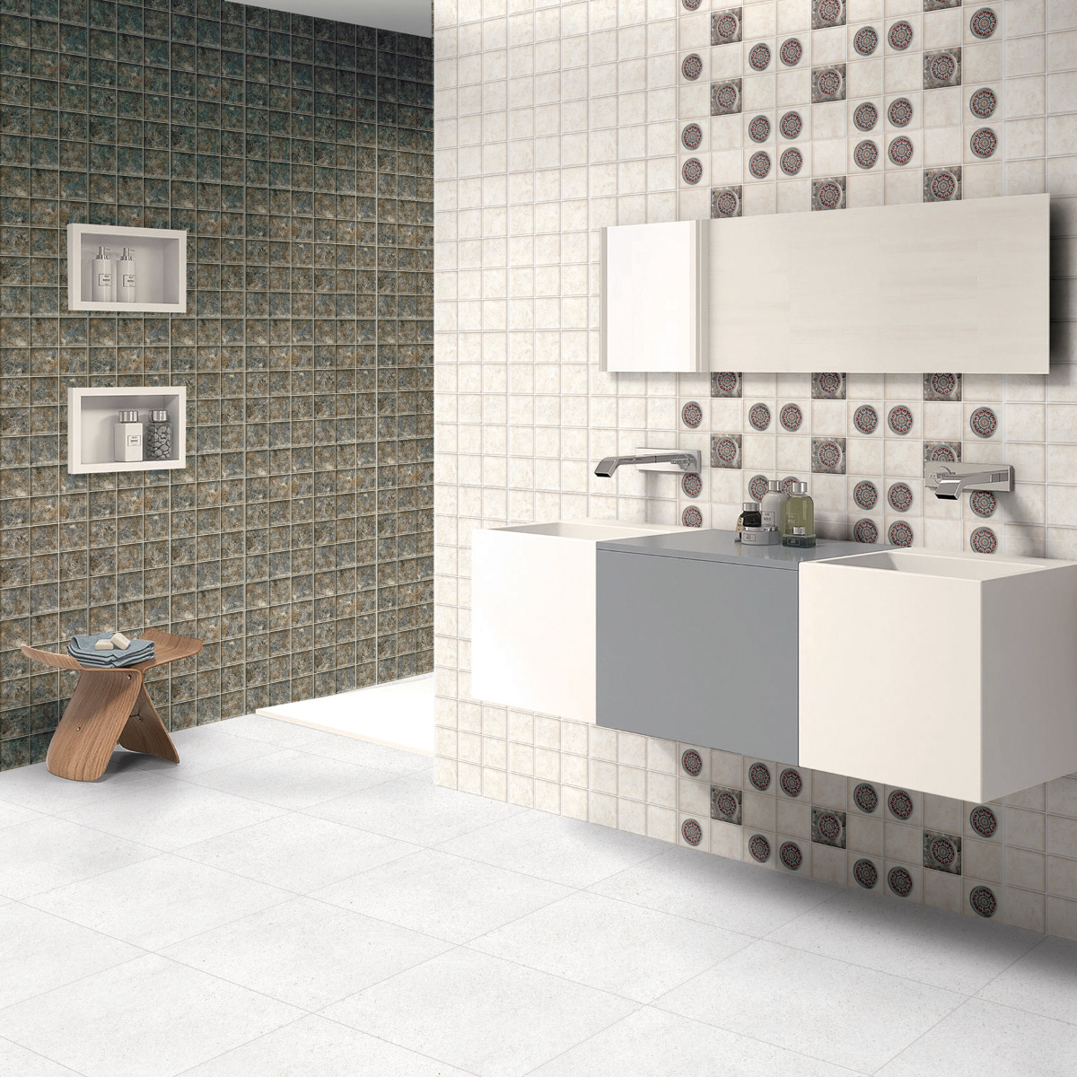 Glossy Finish ODG Stapo Royal DK Ceramic tile 300x450 mm