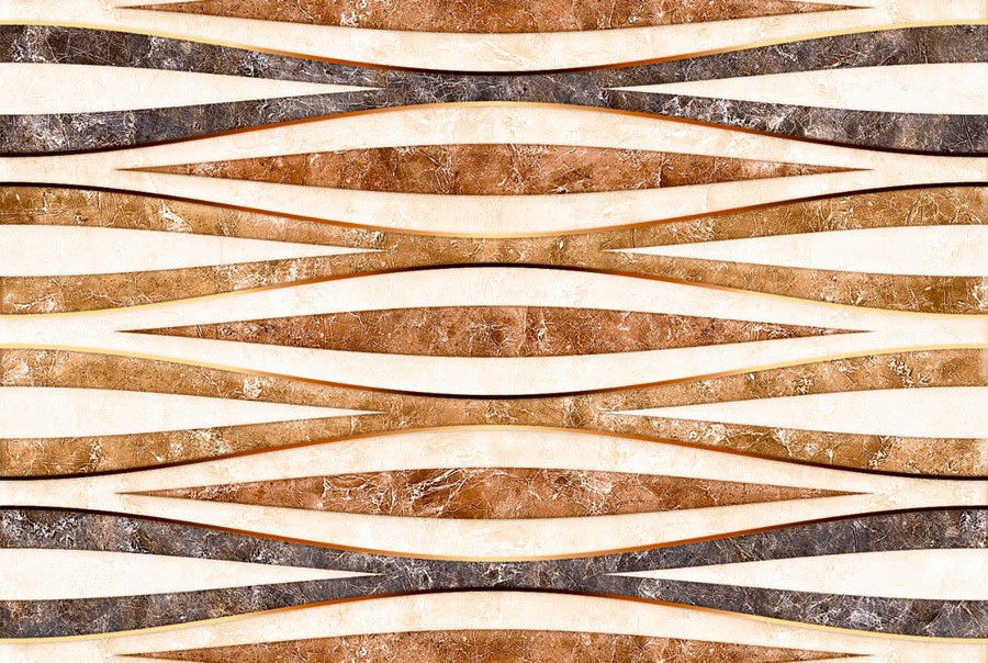 Glossy Finish ODH Canika Brown HL Ceramic tile 300x450 mm