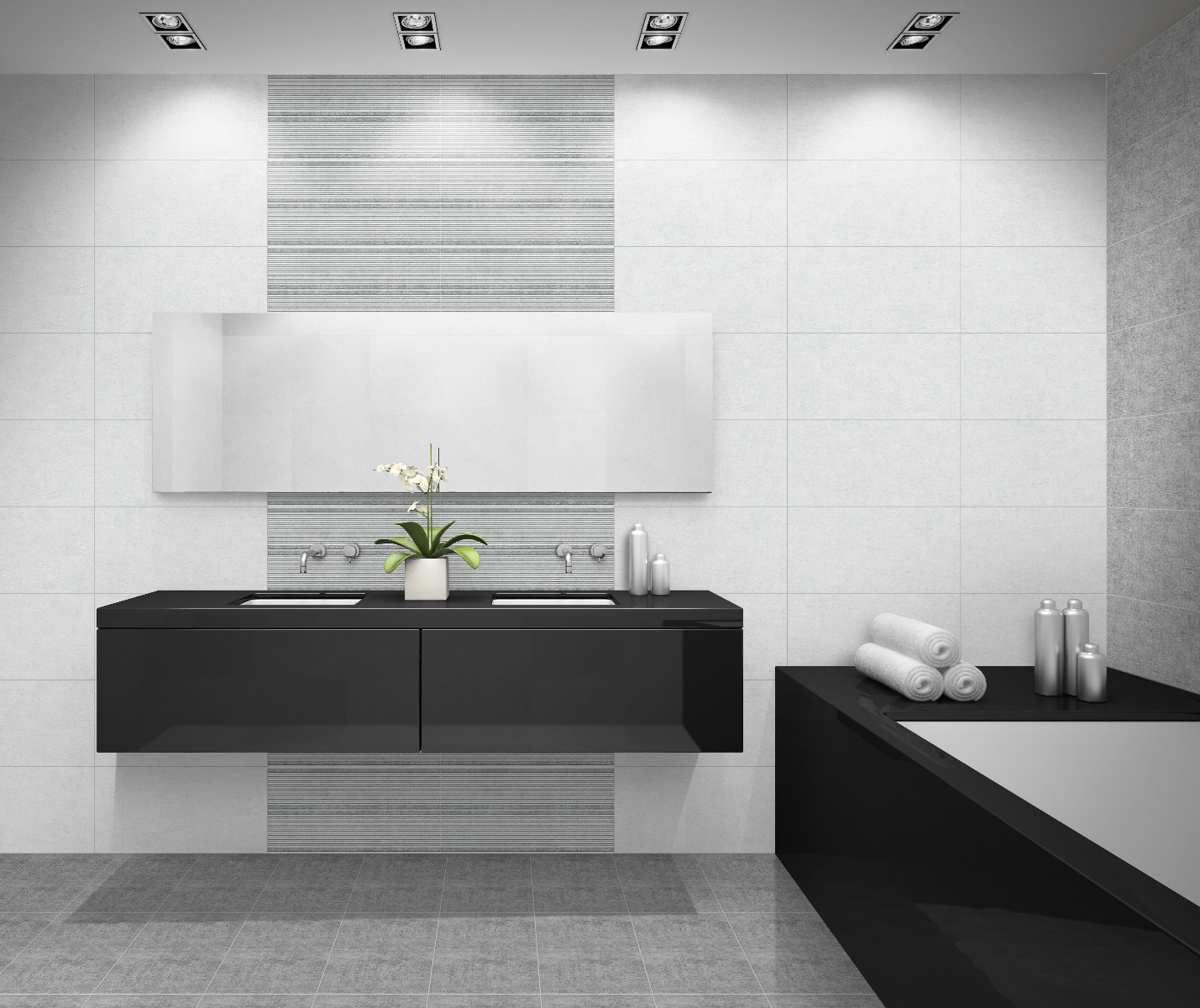 Matte Finish ODM Cassio Grey DK Ceramic tile 300x600 mm