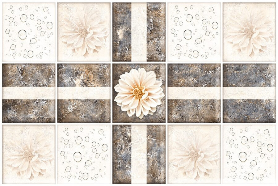 Glossy Finish ODH Stapo Royal HL Ceramic tile 300x450 mm