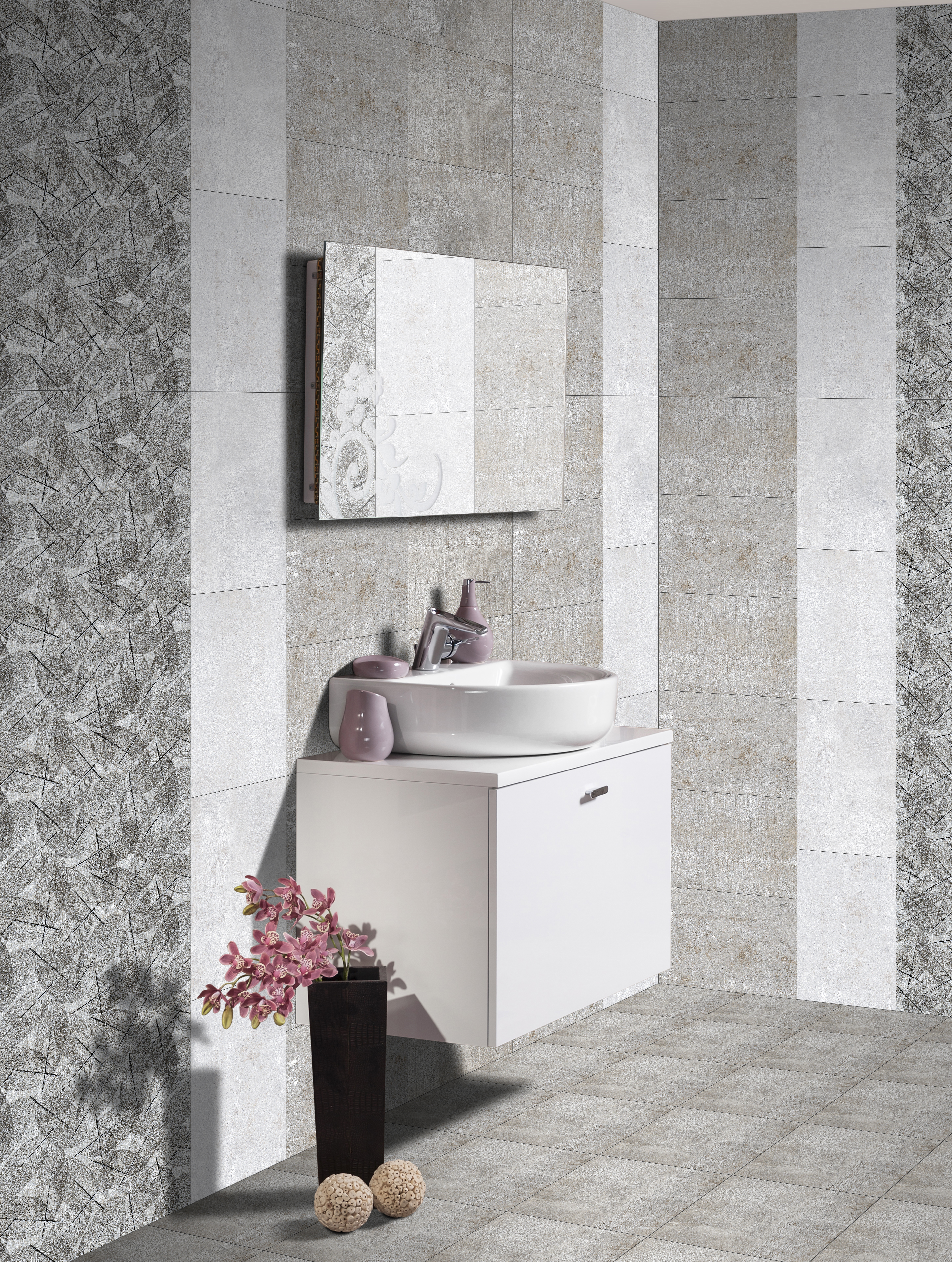 Matte Finish ODM Roland Grey LT Ceramic tile 300x450 mm