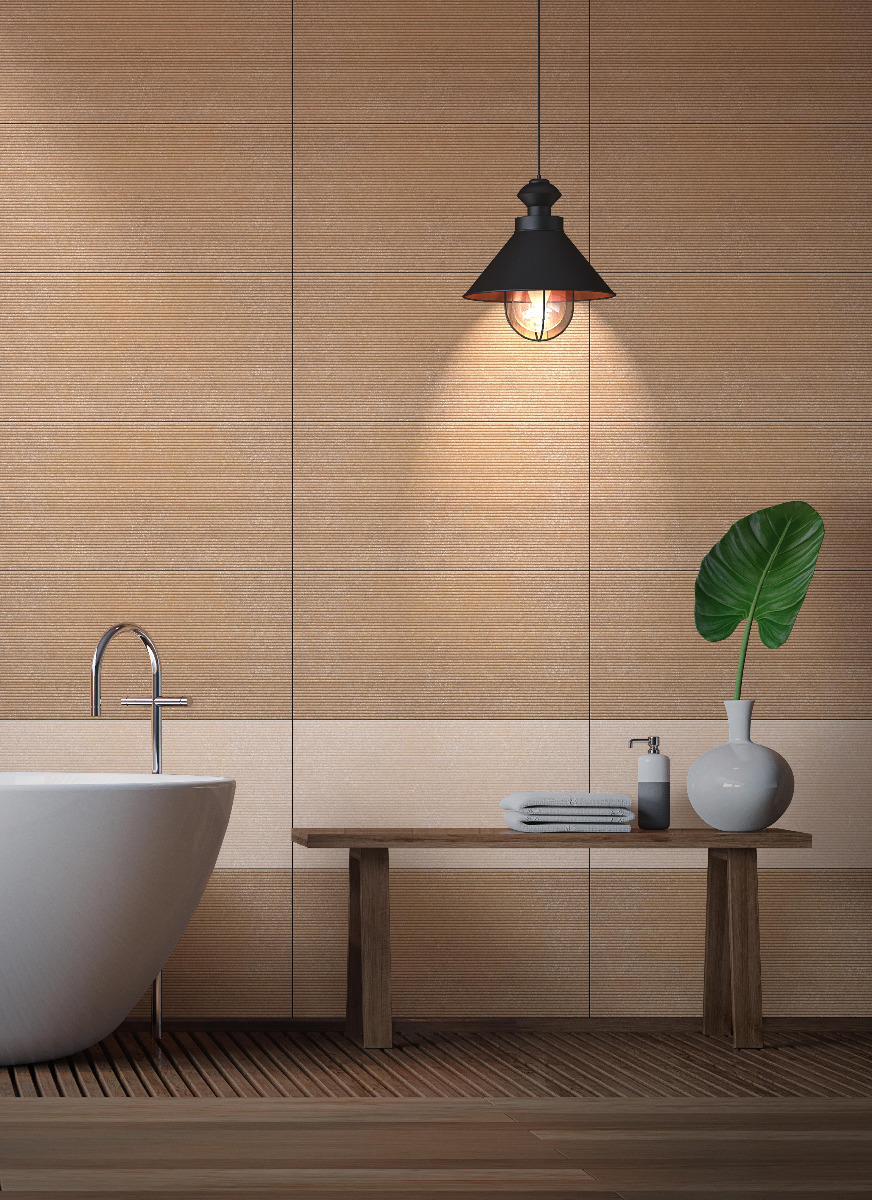 Matte Finish ODM Rayon Beige Ceramic tile 300x600 mm