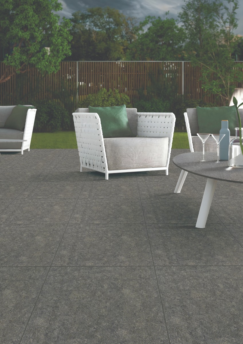 Matte Finish ODM Vesta Slate Ceramic tile 395x395 mm