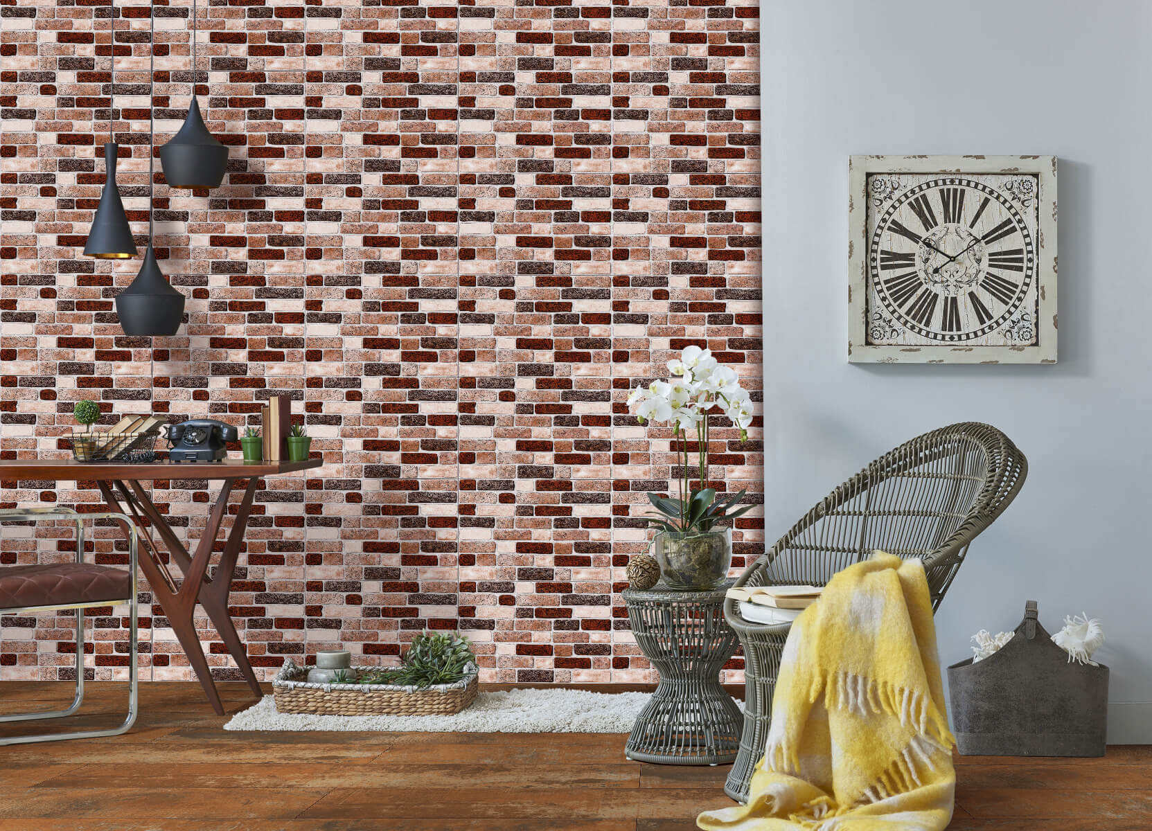 Glossy Finish OEG Indus Brown Ceramic tile 300x450 mm