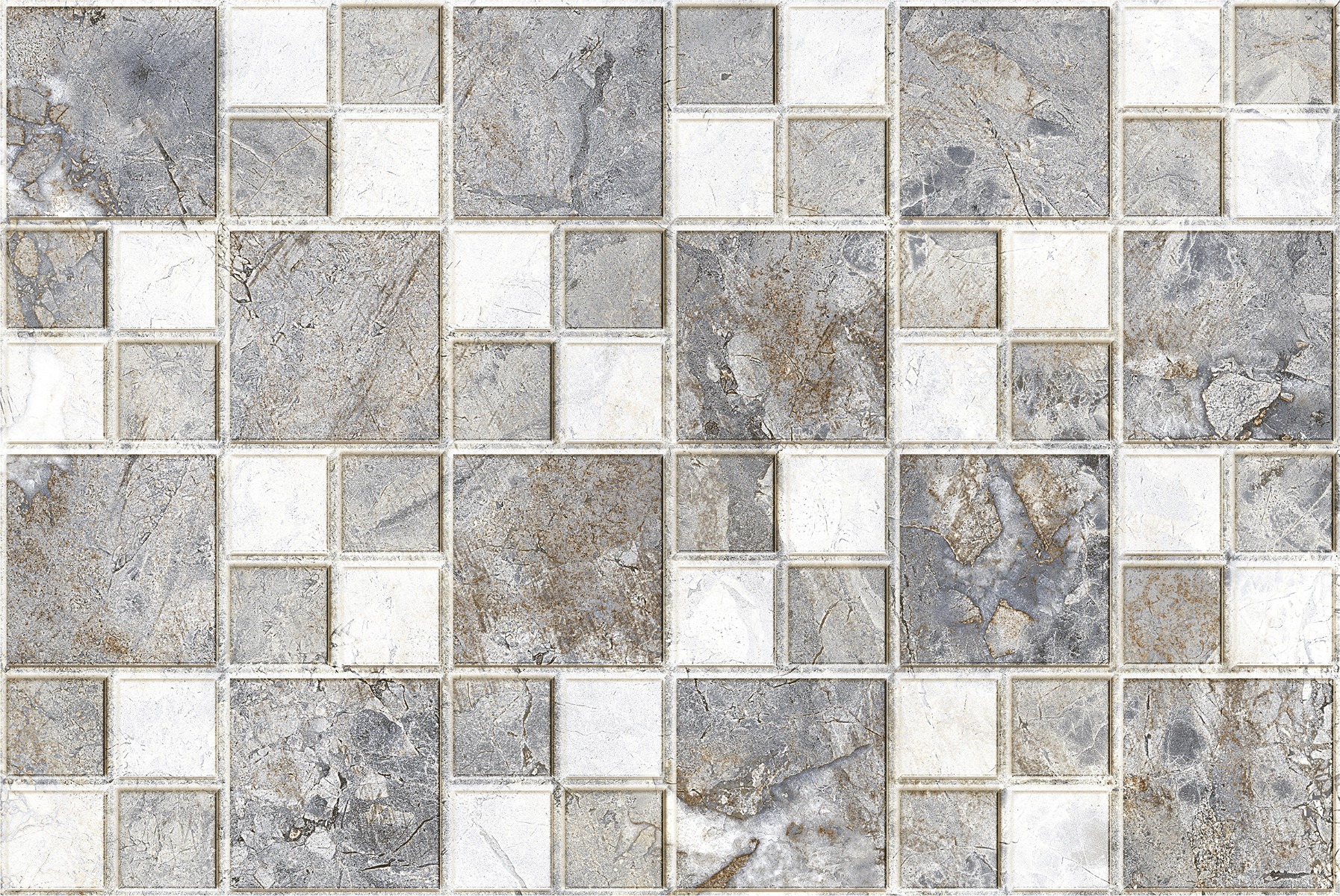 OHG Brushed Mosaic BlueGrey HL