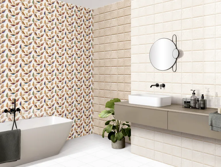  ODG Ivory Emboss Shiny Veins  tile 