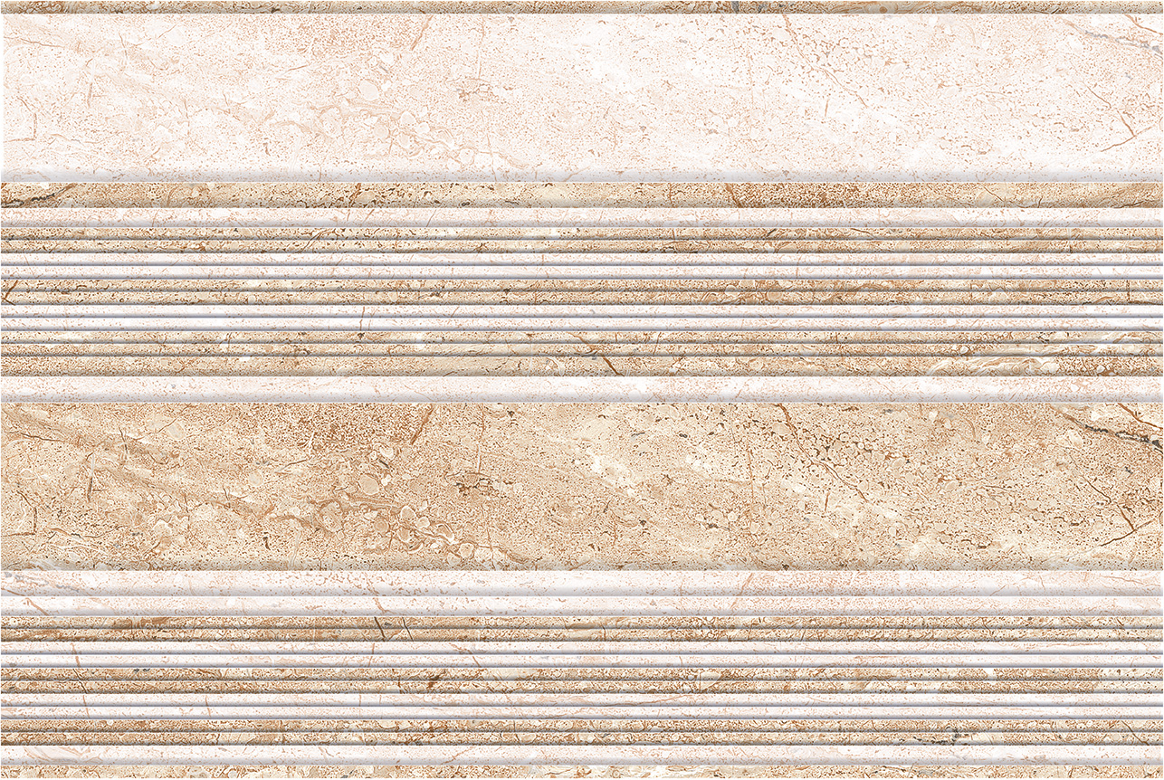 Glossy Finish OHG Line Travertine Brown HL Ceramic tile 300x450 mm