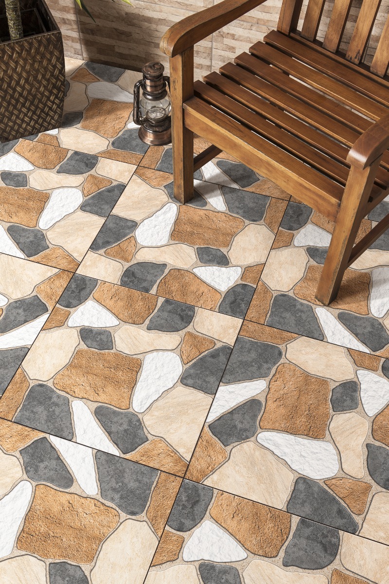 Matte Finish OPV Rocky Beige Ceramic tile 300x300 mm