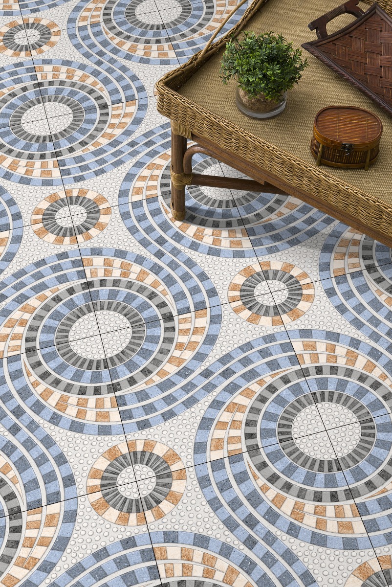 Matte Finish OPV Wavo Multi Ceramic tile 300x300 mm