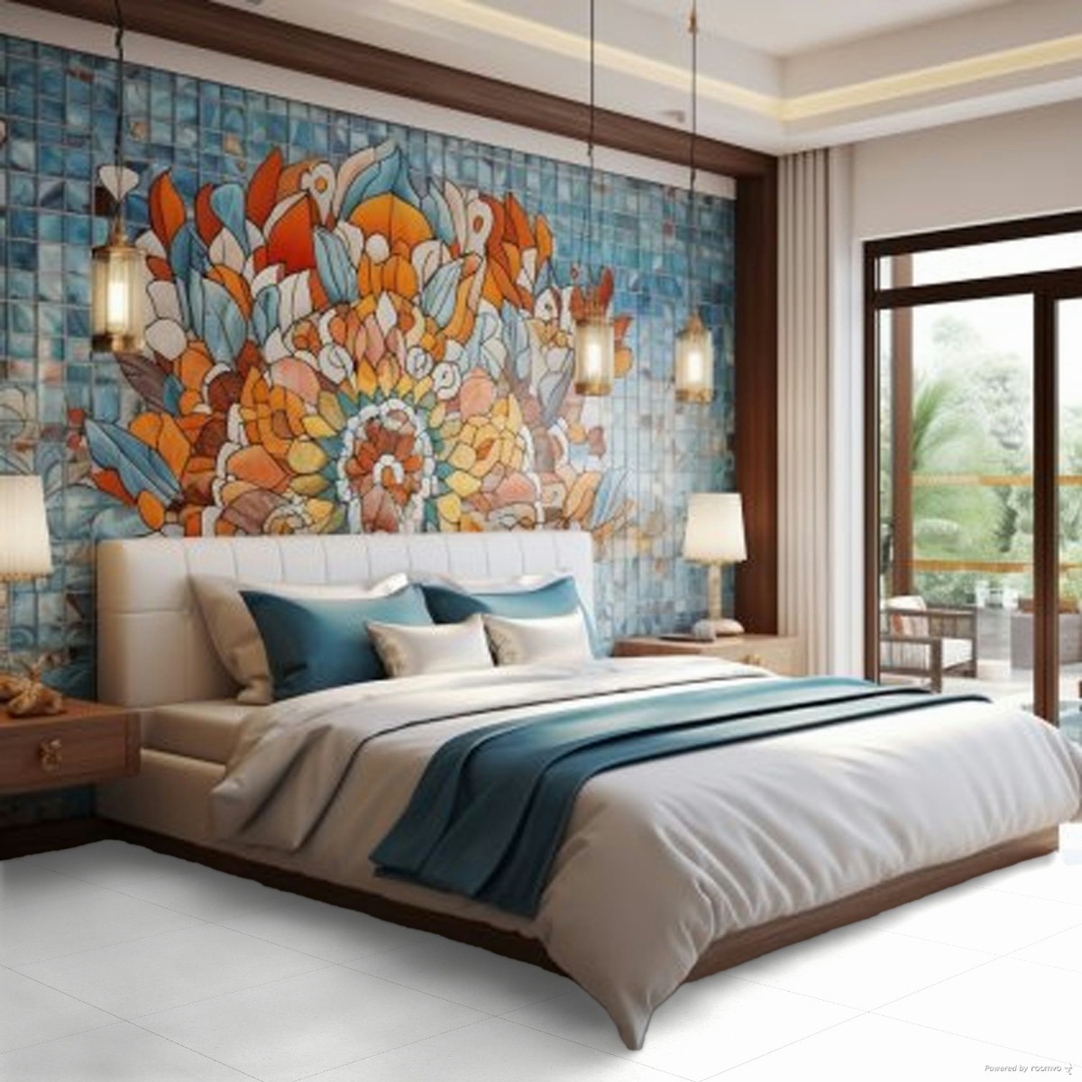 Glossy Finish Tropicana White - Marble Double Charge Vitrified Floor Tiles Vitrified tile 600x600 mm