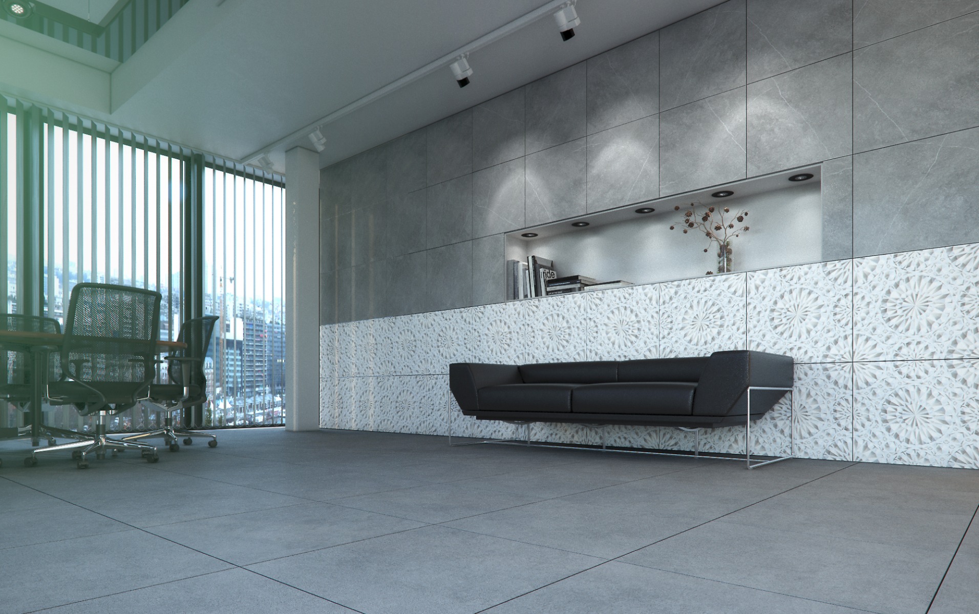 Glossy Finish PCG 3D White Diamonds   Glazed Vitrified Tiles 600x600 mm
