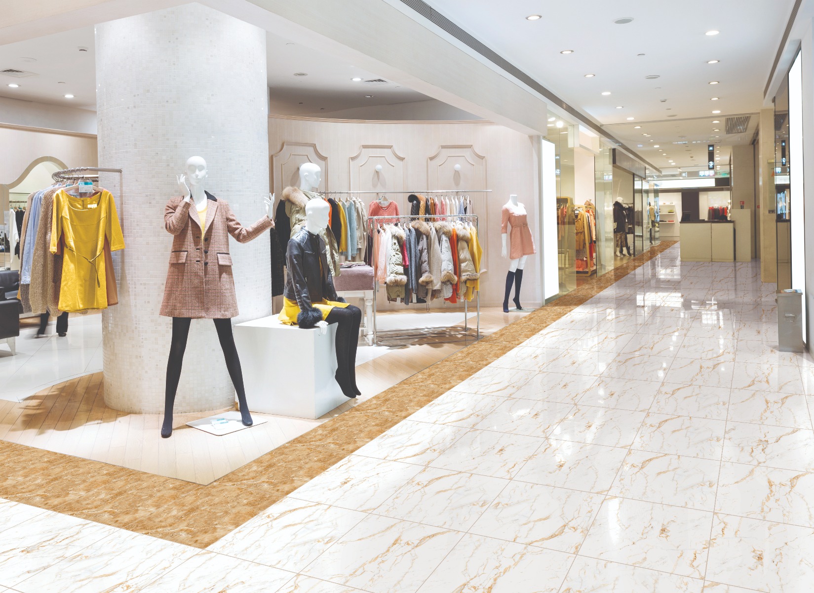 Glossy Finish PCG Calcutta Gold Marble Glazed Vitrified Tiles Floor Tiles