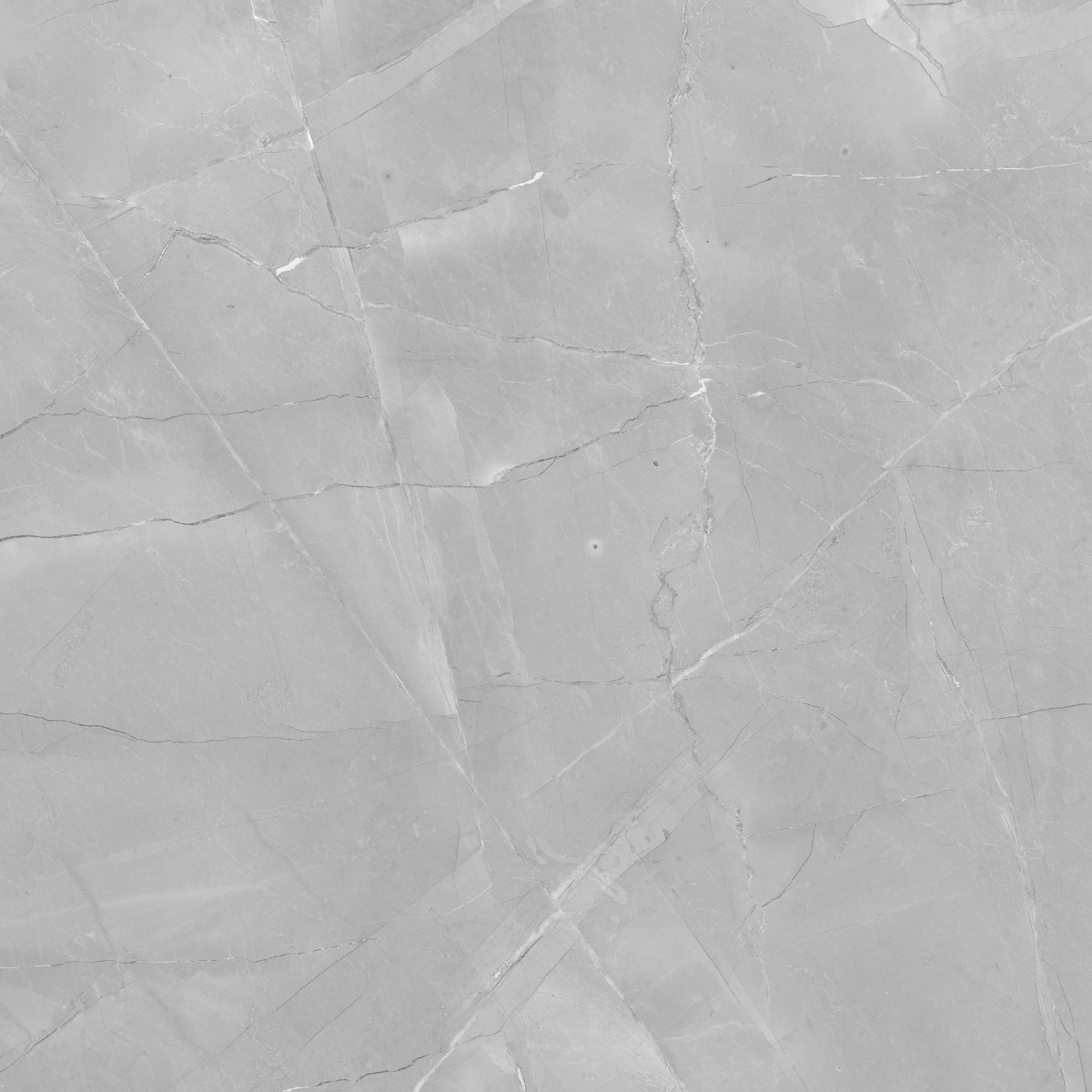 Glossy Finish PGVT Armani Marble Grey LT Glazed Vitrified Tiles 600x600 mm