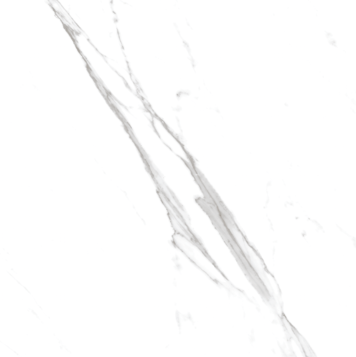 Glossy Finish PGVT Carrara Bianco Marble Vitrified tile 600x600 mm