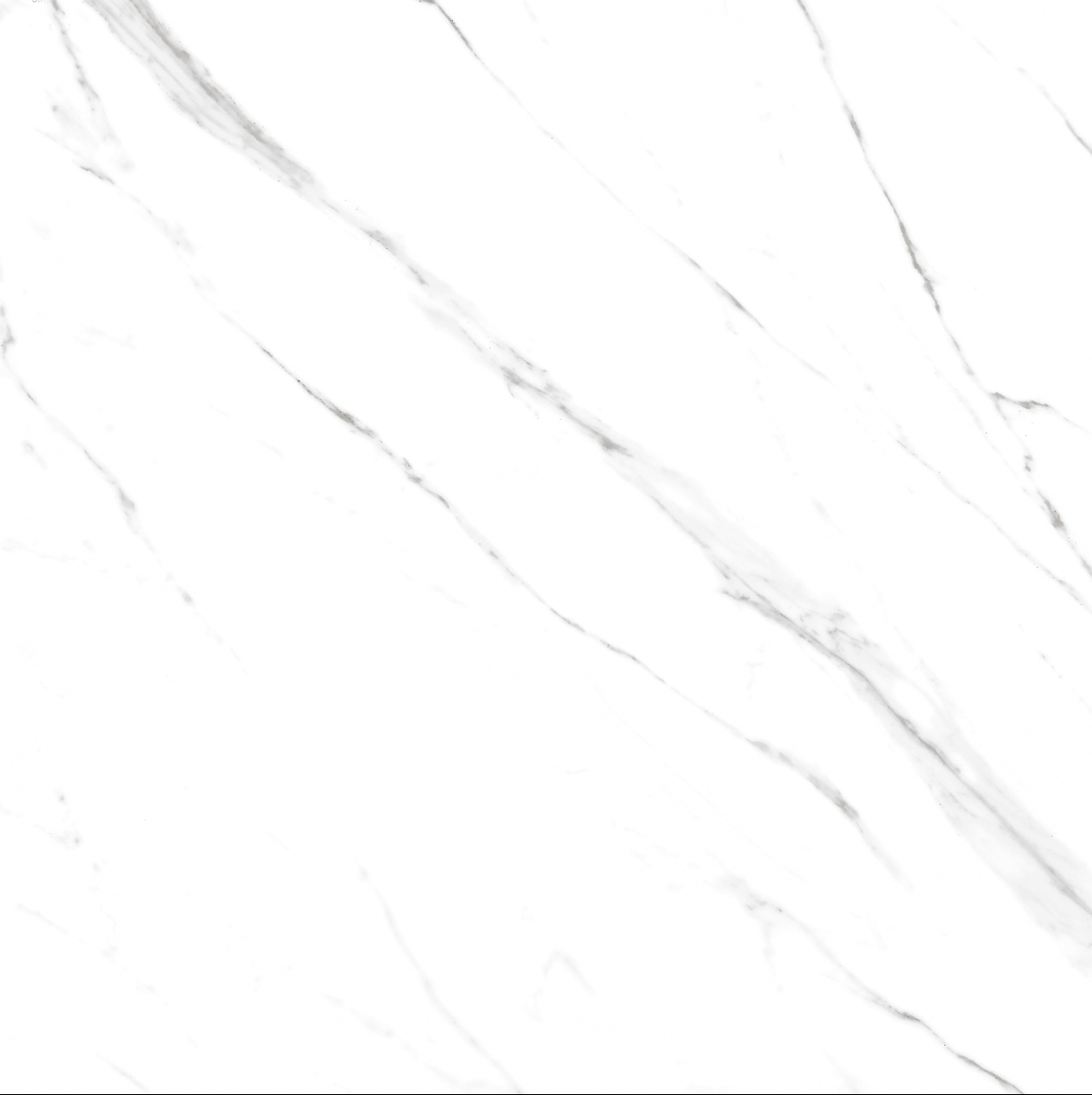 Glossy Finish PGVT Carrara Bianco Marble Vitrified tile 600x600 mm