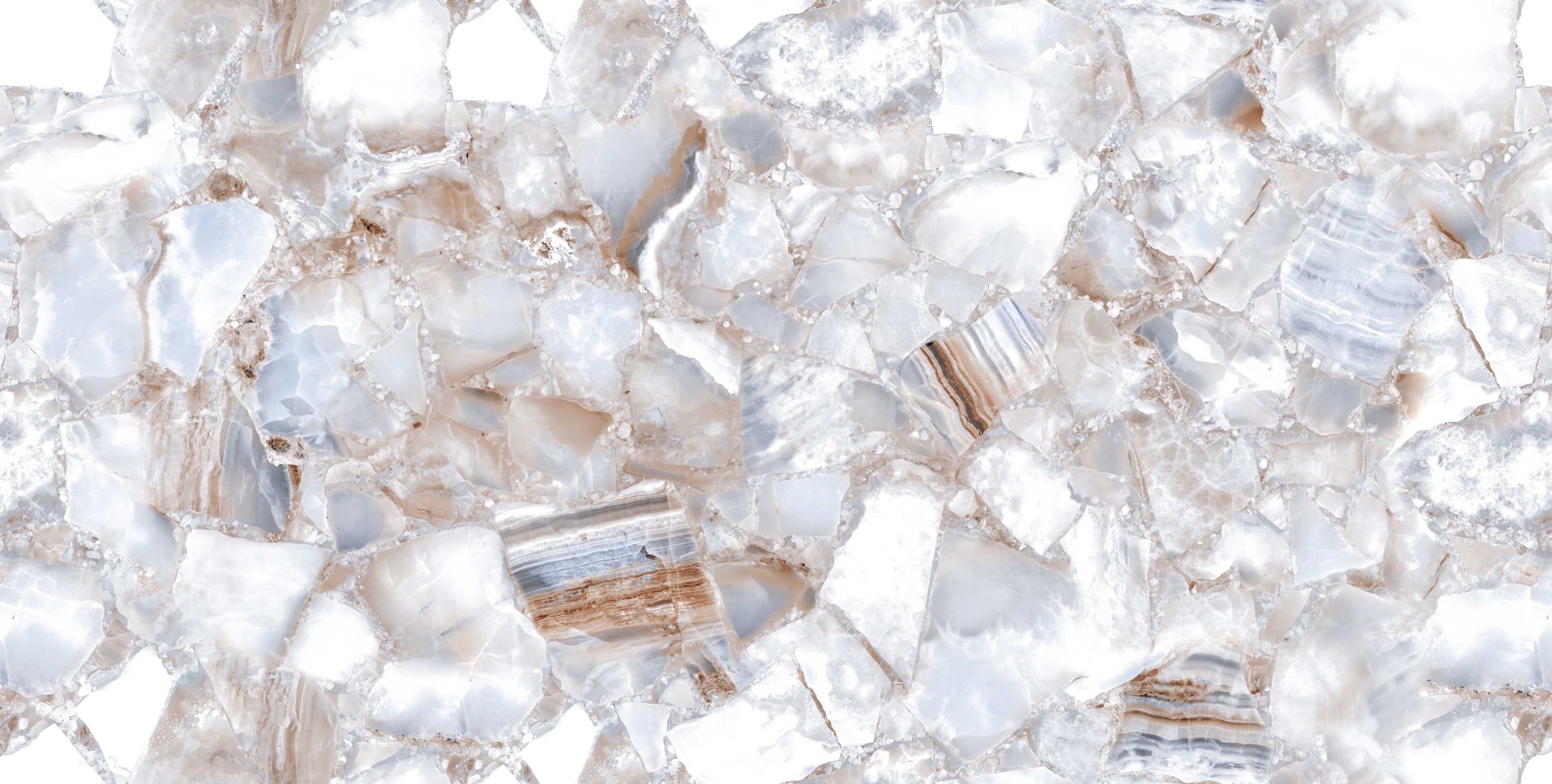 Glossy Finish PGVT Crystal White Marble Glazed Vitrified Tiles 600x1200 mm