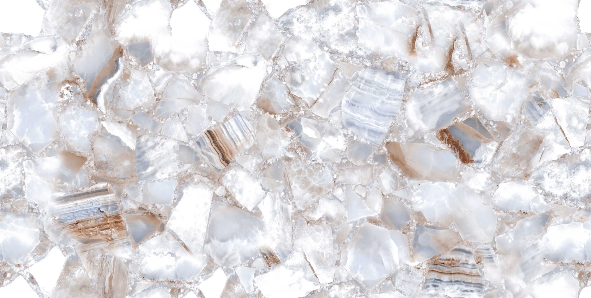 Glossy Finish PGVT Crystal White Marble Glazed Vitrified Tiles 600x1200 mm