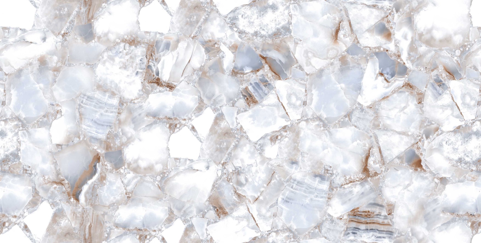 Glossy Finish PGVT Crystal White Marble Glazed Vitrified Tiles 600x1200 mm