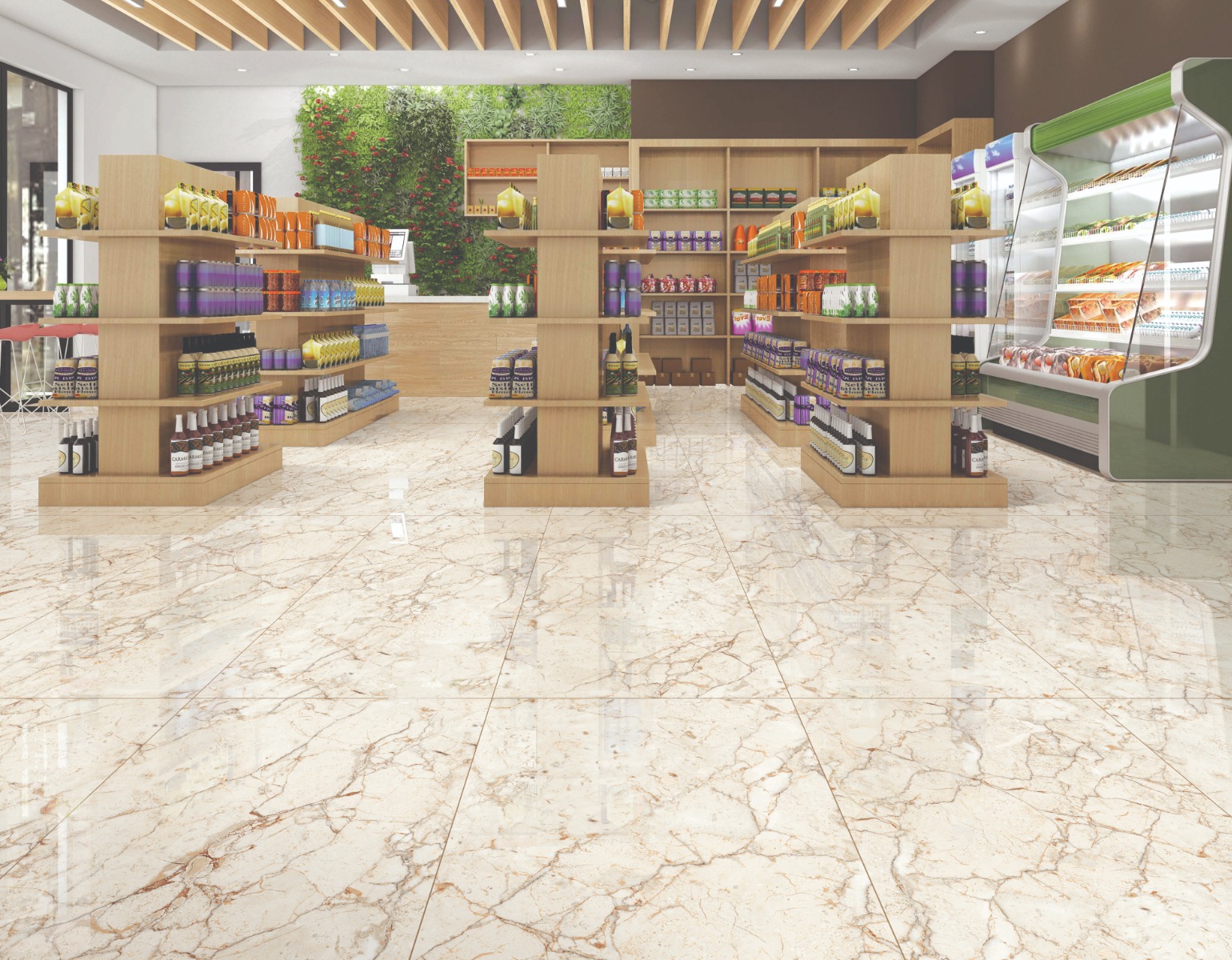  PGVT Endless Crackle Marble Beige 