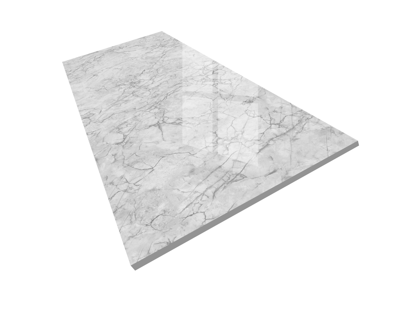 Glossy Finish PGVT Endless Modern Softmarbo Silver Glazed Vitrified Tiles 600x1200 mm