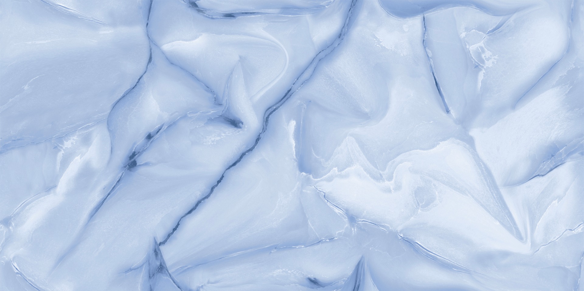 Glossy Finish PGVT Endless Onyx Blue GVT Endless Tiles 600x1200 mm
