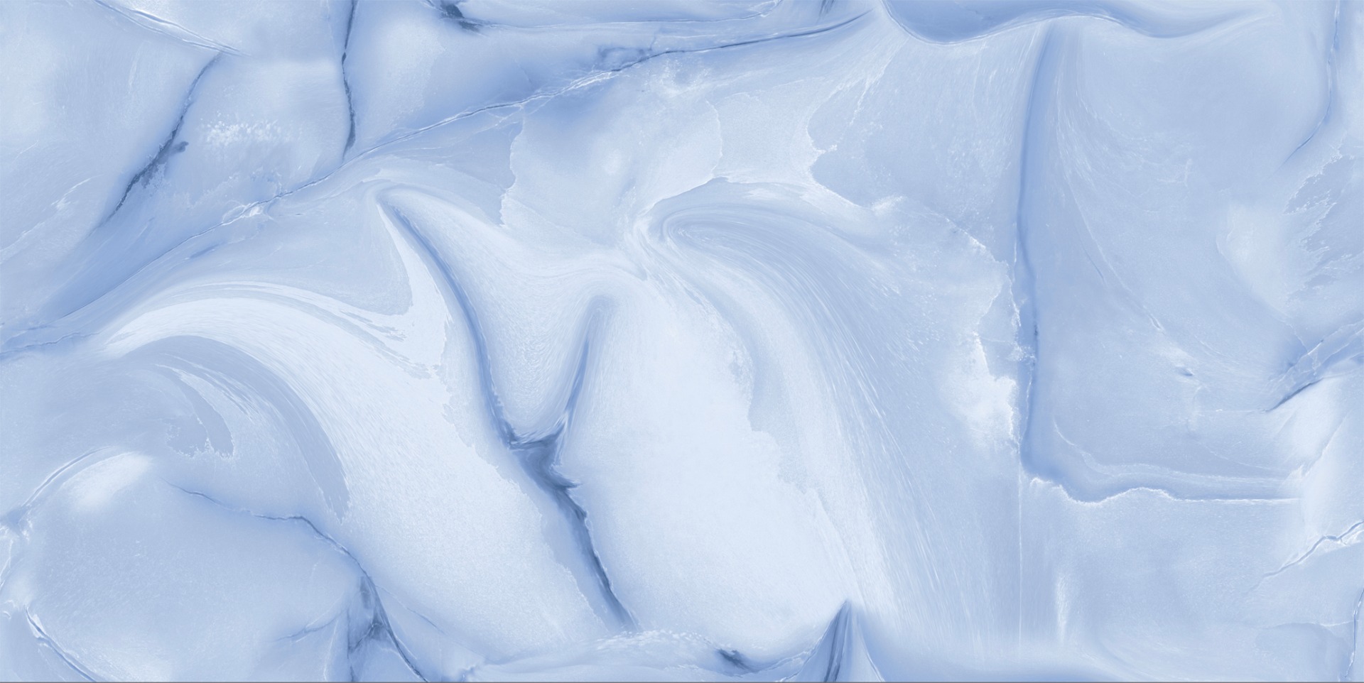 Glossy Finish PGVT Endless Onyx Blue GVT Endless Tiles 600x1200 mm