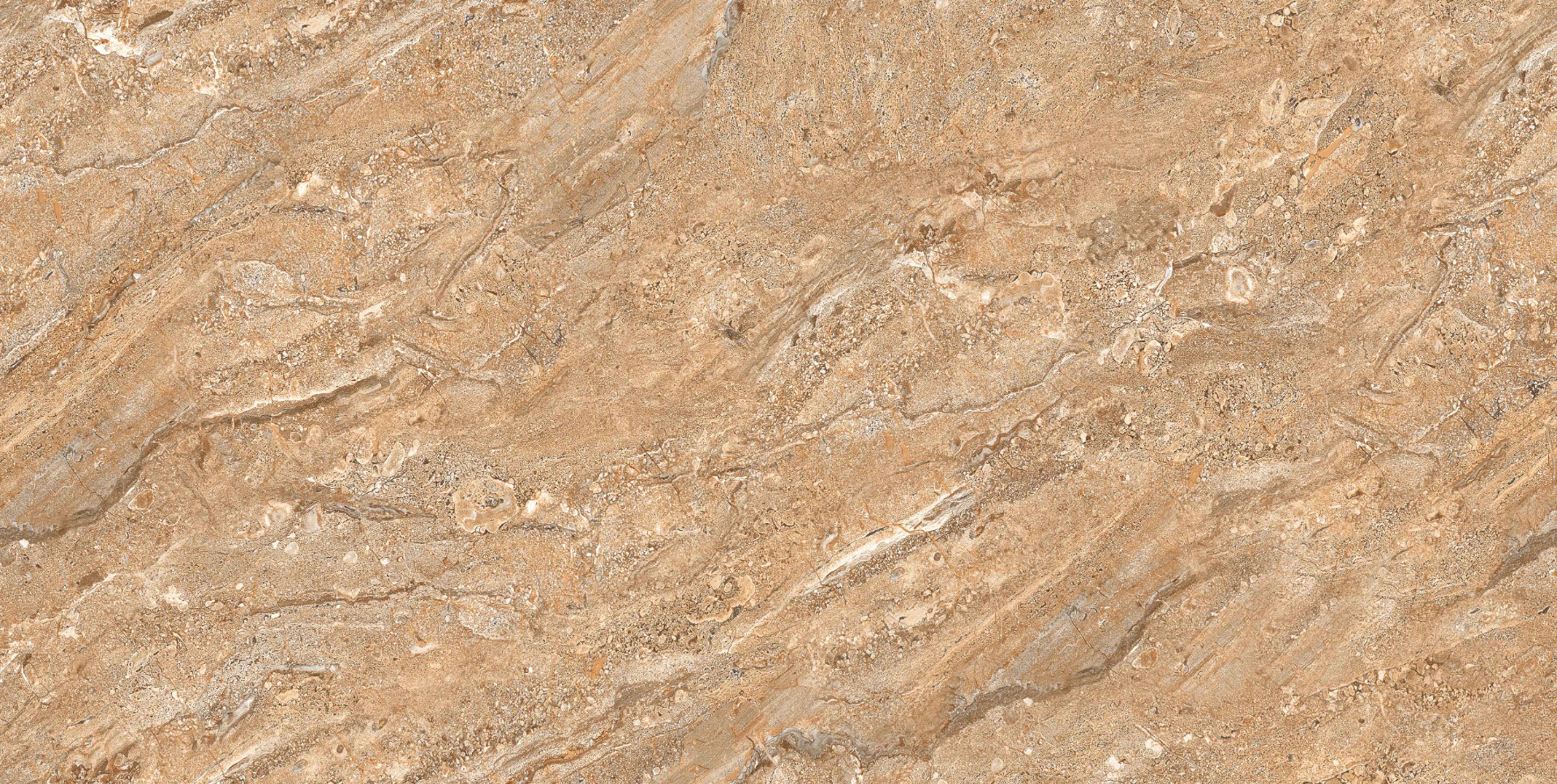 Glossy Finish PGVT Endless Royal Dyna Marble Brown Glazed Vitrified Tiles 600x1200 mm