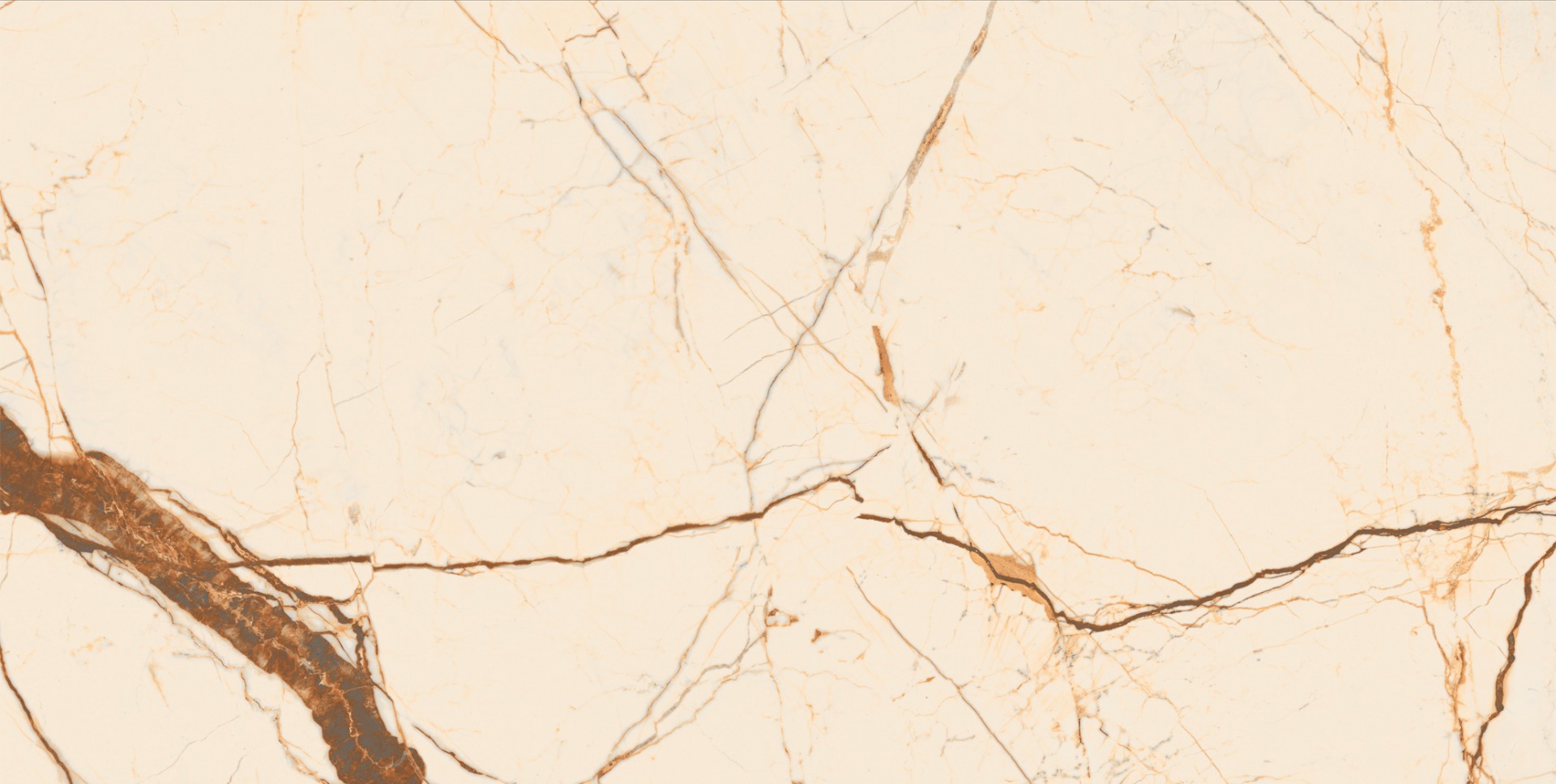 Glossy Finish PGVT Giallo Siena Glazed Vitrified Tiles 600x1200 mm